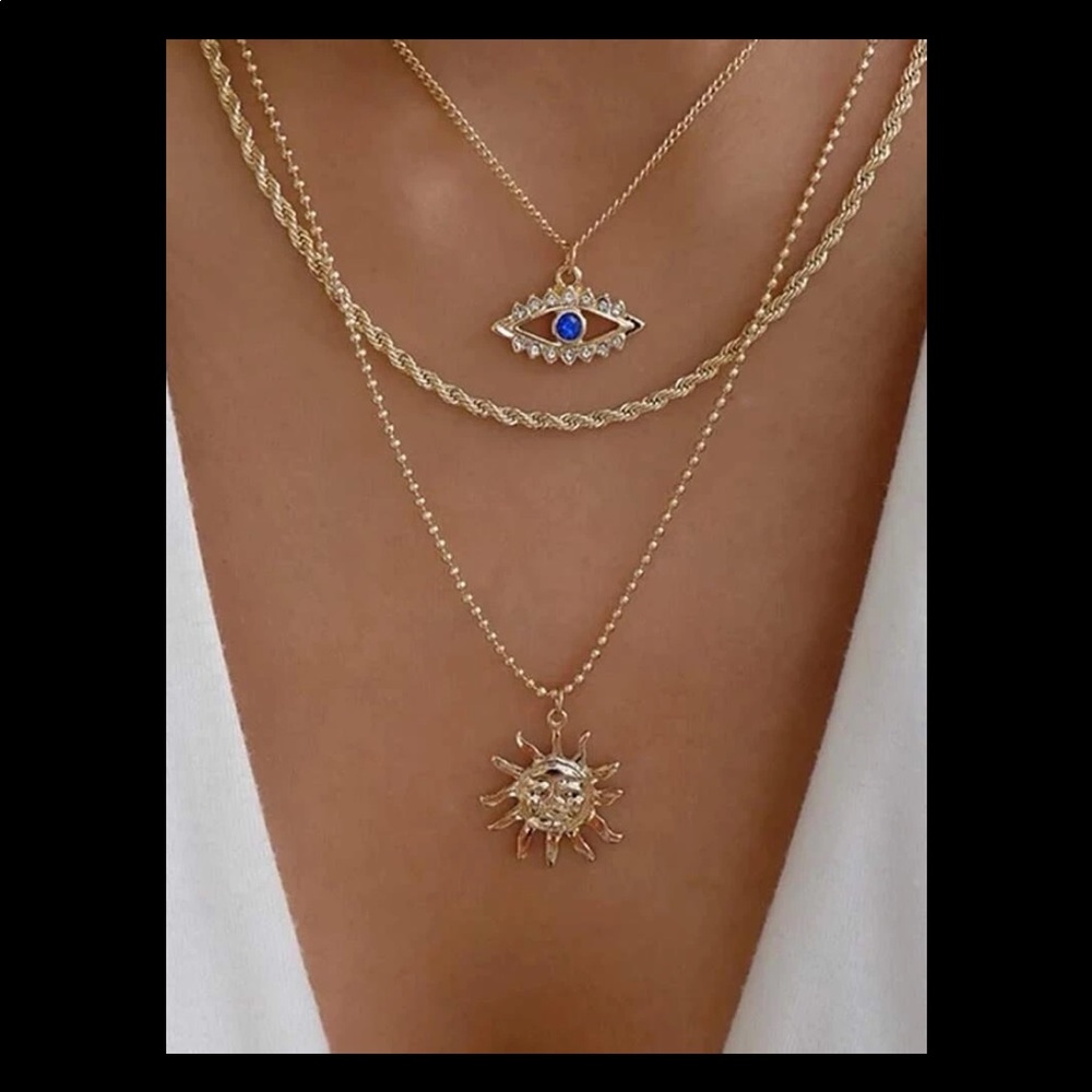 3piece Sun Set Necklace